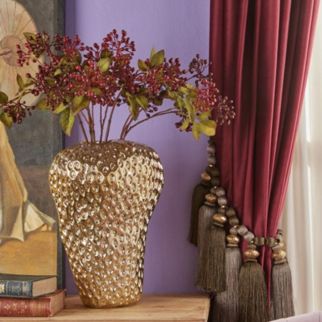 Vaso Chakra Fragola Gold EDG in Ceramica Ø25...