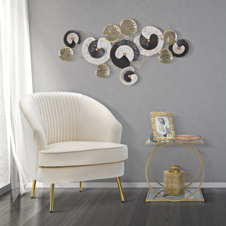 Mauro Ferretti Tavolino Glam a 2 livelli 52,5 × 50 cm