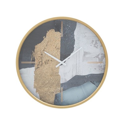 OROLOGIO DA MURO ART BLUE Ø 60 CM CON BORDO ORO | MAURO...