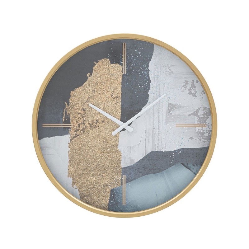 OROLOGIO DA MURO ART BLUE Ø 60 CM CON BORDO ORO | MAURO FERRETTI