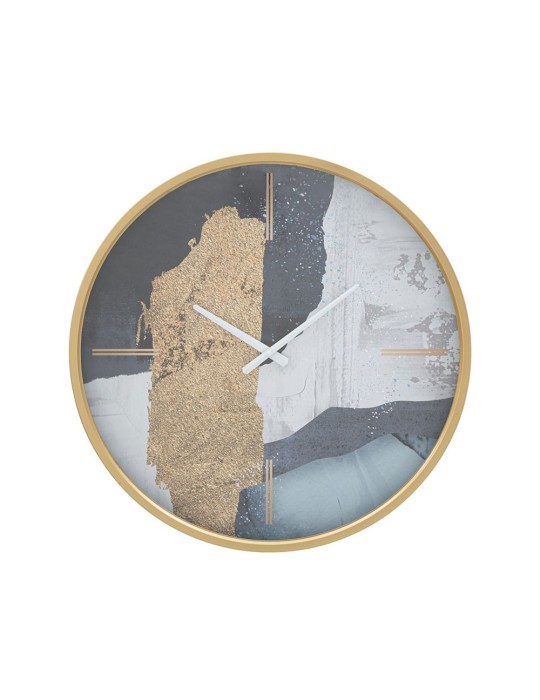 OROLOGIO DA MURO ART BLUE Ø 60 CM CON BORDO ORO | MAURO FERRETTI