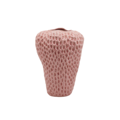 Vaso Chakra Fragola Pale Pink EDG in Ceramica Ø25 H37 cm