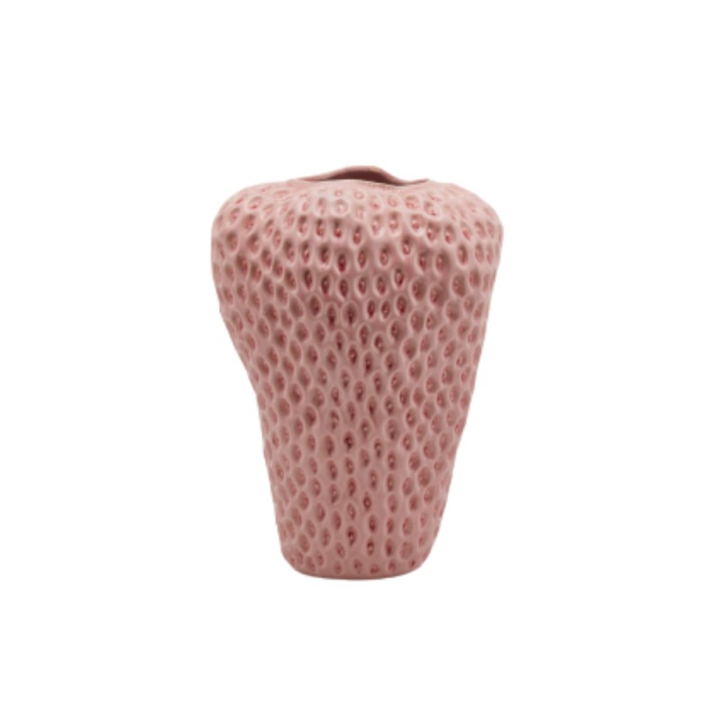 Vaso Chakra Fragola Pale Pink EDG in Ceramica Ø25 H37 cm