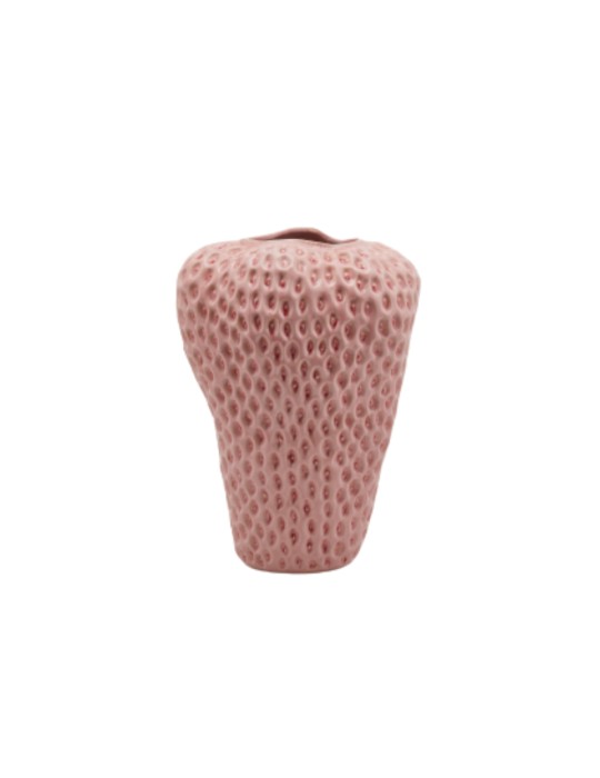 Vaso Chakra Fragola Pale Pink EDG in Ceramica Ø25 H37 cm