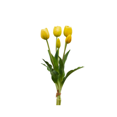 Tulipano Olis H40 Yellow – Ramo di Tulipani Artificiali...