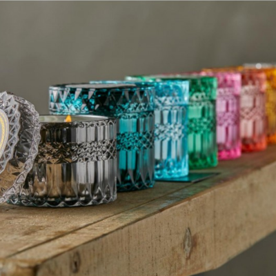 CANDELA CRYSTAL C/VASO H8.5 D9 AZURE 2