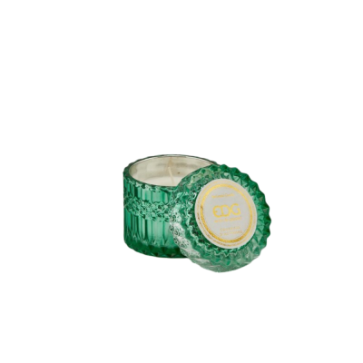 CANDELA CRYSTAL C/VASO H8.5 D9 GREEN