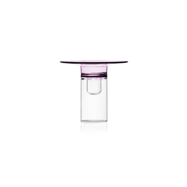 Candeliere in Vetro Borosilicato Rosa Ichendorf Milano – Collezione Firefly