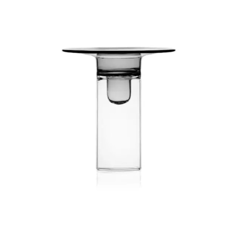 Candeliere in Vetro Borosilicato Grigio Ichendorf Milano – Collezione Firefly