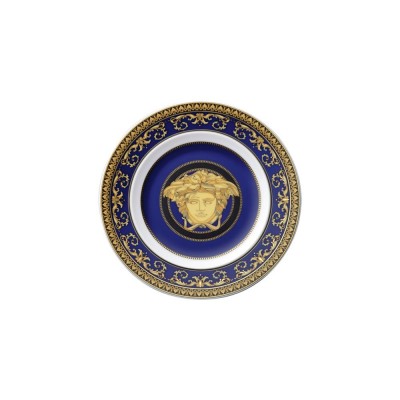 Piatto Dolce 18 cm Medusa Blue Versace – Lusso Iconico...