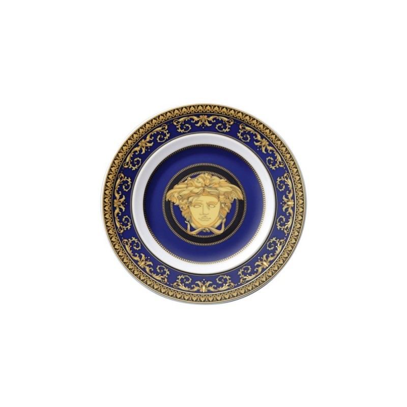 Piatto Dolce 18 cm Medusa Blue Versace – Lusso Iconico per la Tavola