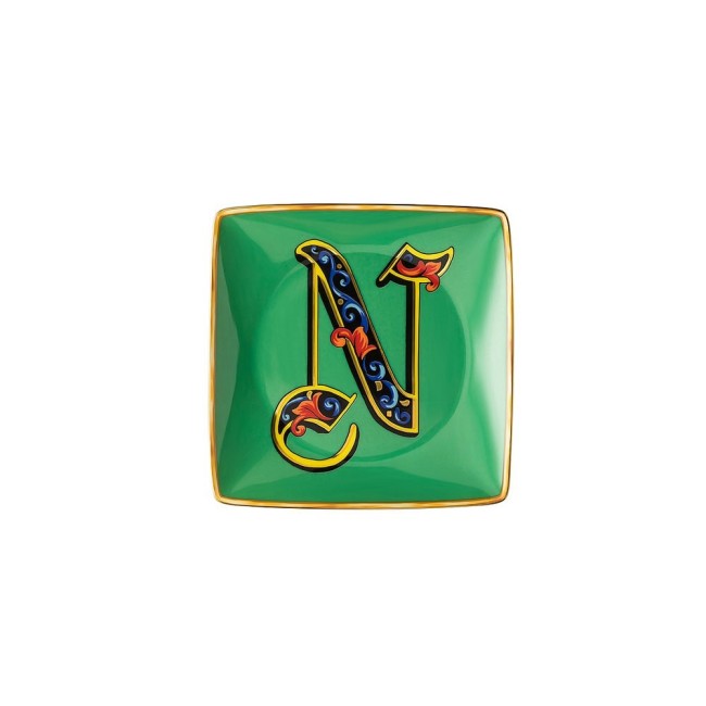 Coppetta quad.pian12 VERSACE ALPHABET "N"