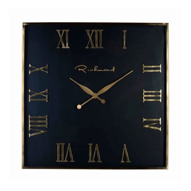 Orologio CLOCK Derial Square Gold di Richmond – Orologio da Parete Vintage 76 cm