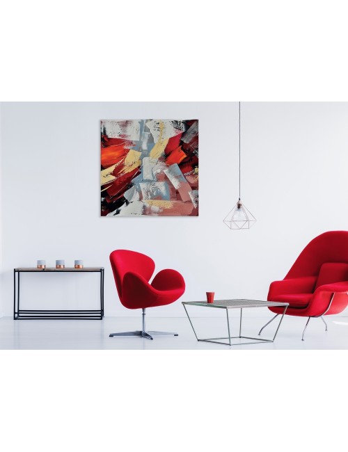 Quadro Astratto Dipinto CONNESSIONE DI COLORI...