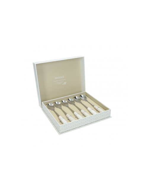 CUCCHIAINO RICCIOLI DI FATA SET 6 PZ INOX C/MANI