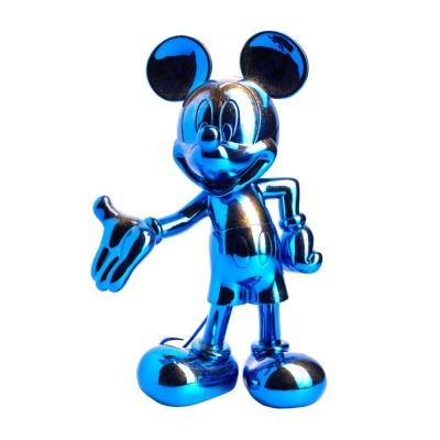 MICKEY WELCOME CHROMED BLUE 30 CM