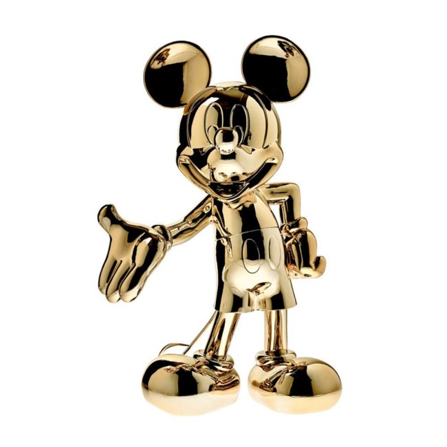 MICKEY WELCOME CHROMED GOLD 30 CM