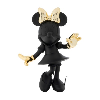 MINNIE WELCOME BLACK AND GOLD 31 CM