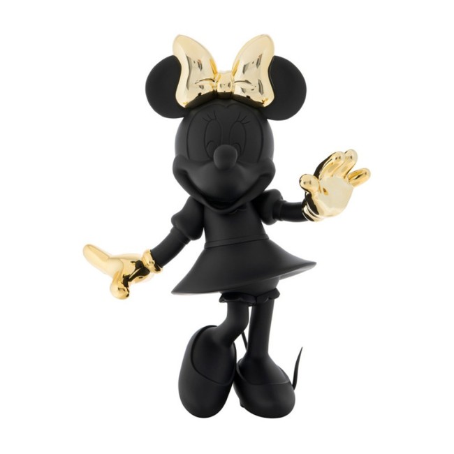 MINNIE WELCOME BLACK AND GOLD 31 CM