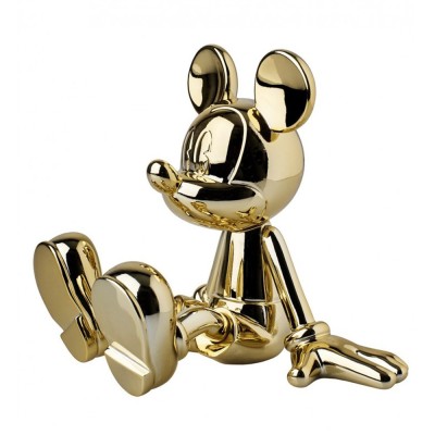 SITTING MICKEY CHROMED GOLD