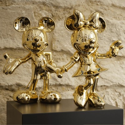MINNIE WELCOME CHROMED GOLD 31 CM  2