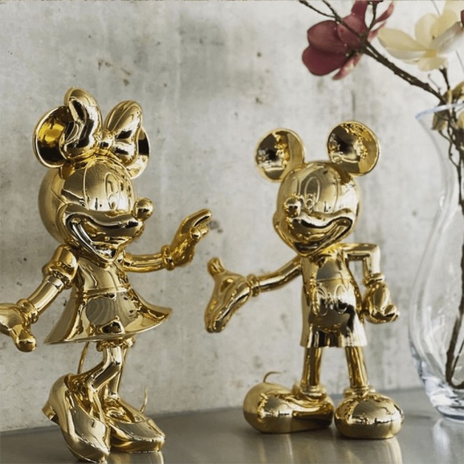 MINNIE WELCOME CHROMED GOLD 31 CM