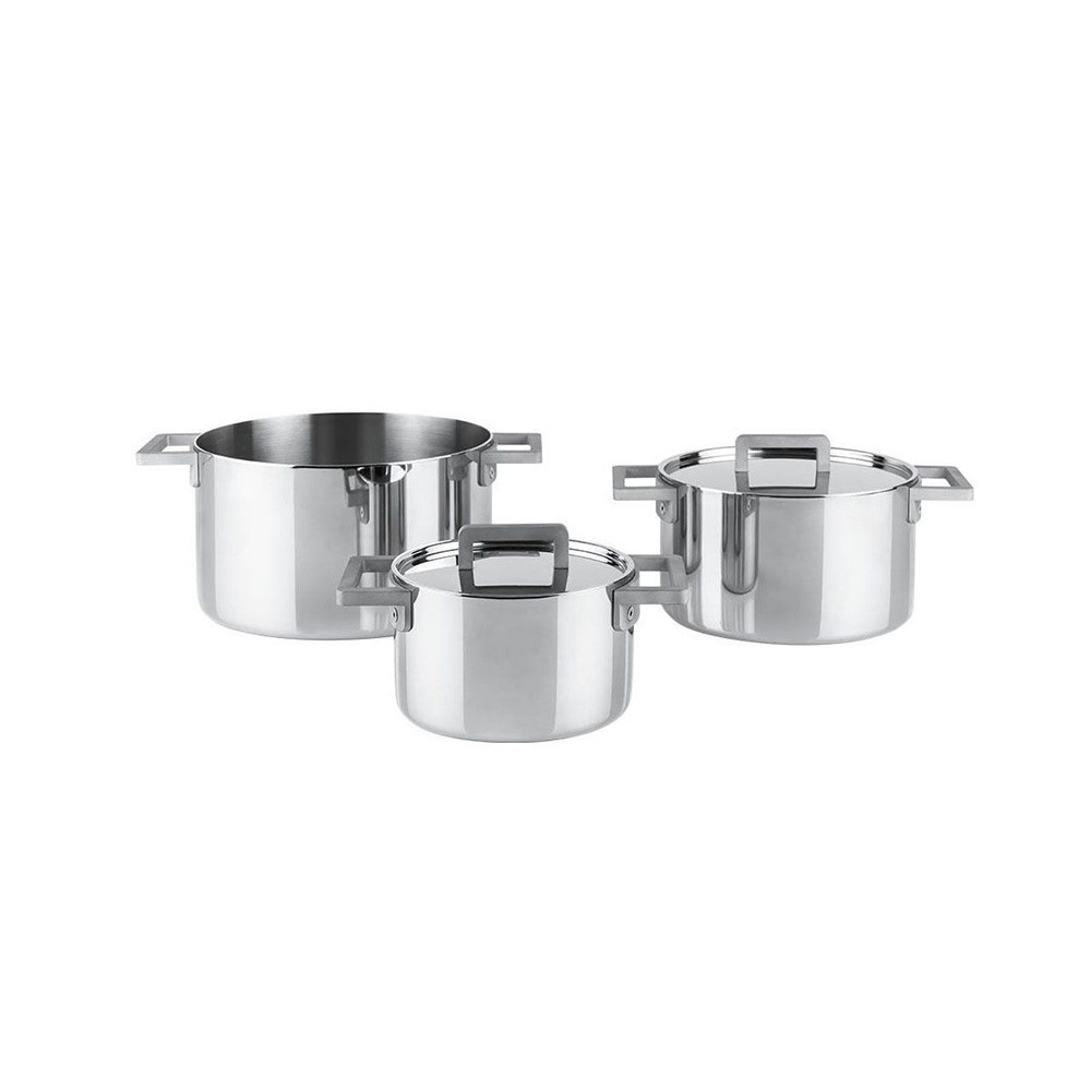 Lagostina Accademia Lagofusion Casseruola Fonda 2 Maniglie con Coperchio,  Acciaio Inox 18/10 Ø 20 cm, Pentola Induzione, Gas e Forno, Finitura Lucida  Esterna e Satinata Interna, Fondo 5 Strati : : Casa e cucina