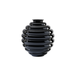 Venini Vaso Deco nero alto 29 cm