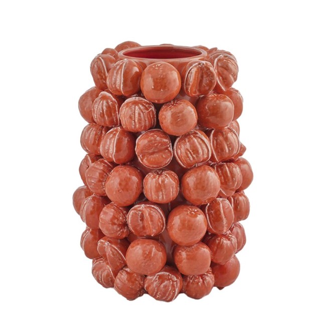 Vaso Chakra Mandarini EDG in Ceramica Ø32 H41 cm Design Mediterraneo