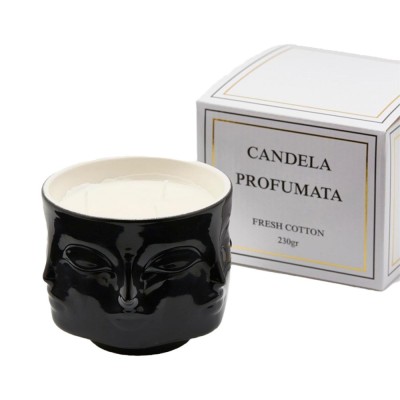 CANDELA C/VASO FACCE H9 D11