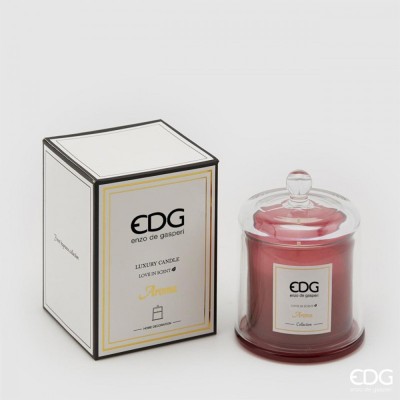 Candela profumata rossa Love in Scent con cupola EDG