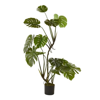 Monstera Pianta Artificiale con Vaso H155 – EDG