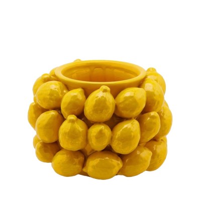 Enzo De Gasperi Vaso Chakra con Limoni Piccolo Ø28cm