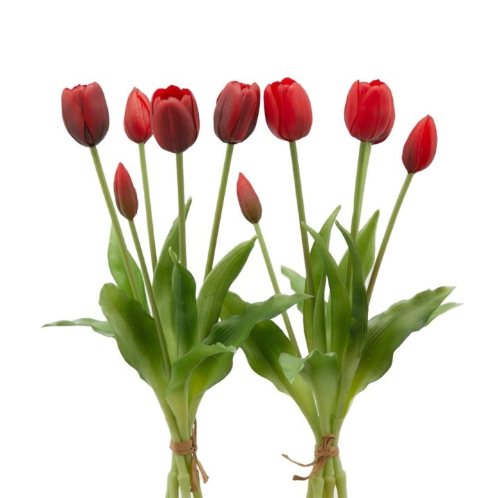 EDG Enzo De Gasperi 5 tulipani Olis artificiali rossi 40 cm