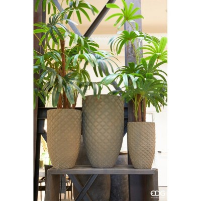 Pianta Artificiale Palma Rapisgracilis con Vaso H120 cm -... 2