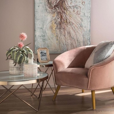 Tavolino Tondo Piccolo Rosa Oro – L’Oca Nera 2