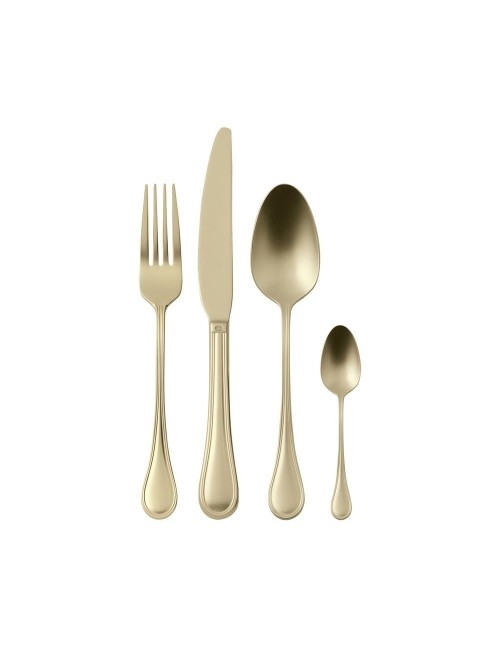 Set 24 Posate Sambonet Royal PVD Champagne Antique