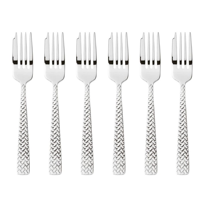 Sambonet Set di 6 forchettine Cortina in acciaio inox