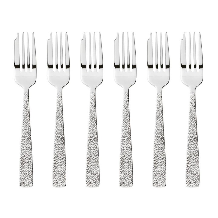 Sambonet Set di 6 forchettine da dolce Siena in acciaio inox
