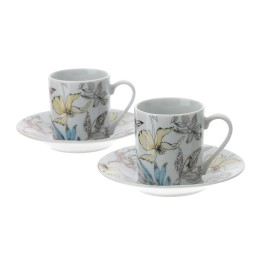 Hervit Creations 2 tazzine da caffè porcellana multicolore