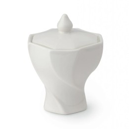 Hervit Barattolo Torchon in porcellana bianca 10 × 13 cm