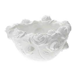 Hervit Creations Ciotola Rose bianca in gres Ø 28 cm
