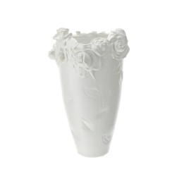 Hervit Creations Vaso scultura Rose gres bianco 37 cm