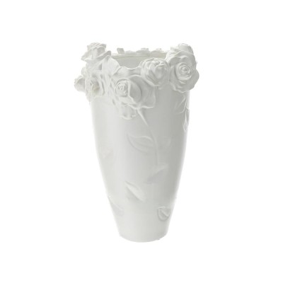 VASO SCULTURA ROSE GRES DIA.24X37CM