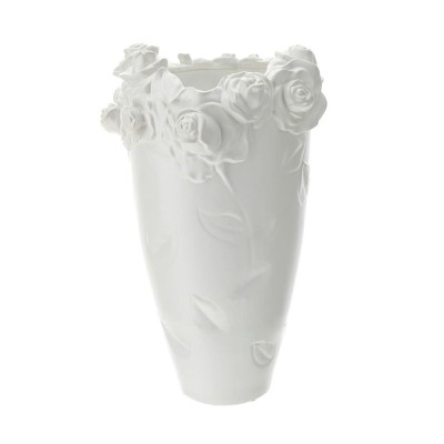 VASO SCULTURA ROSE GRES DIA.35X51CM