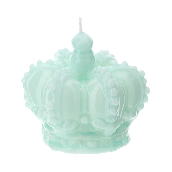 Hervit Creations Candela a corona verde laccata Ø 9 cm