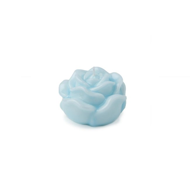 CANDELA ROSA LACCATA BLU 7X5CM