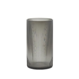 EDG Enzo De Gasperi Vaso Bright vetro grigio alto 28 cm