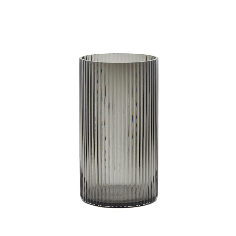 Vaso Bright Grigio in Vetro H28 D15,6 cm - Enzo De Gasperi (EDG)