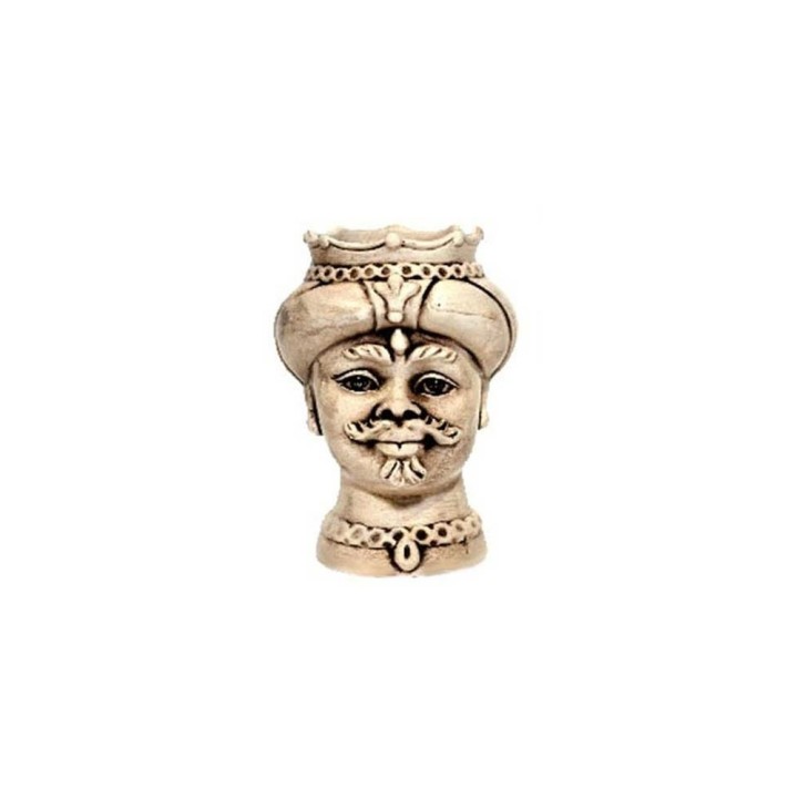 Verus Ceramiche Testa di Moro uomo bianco antico